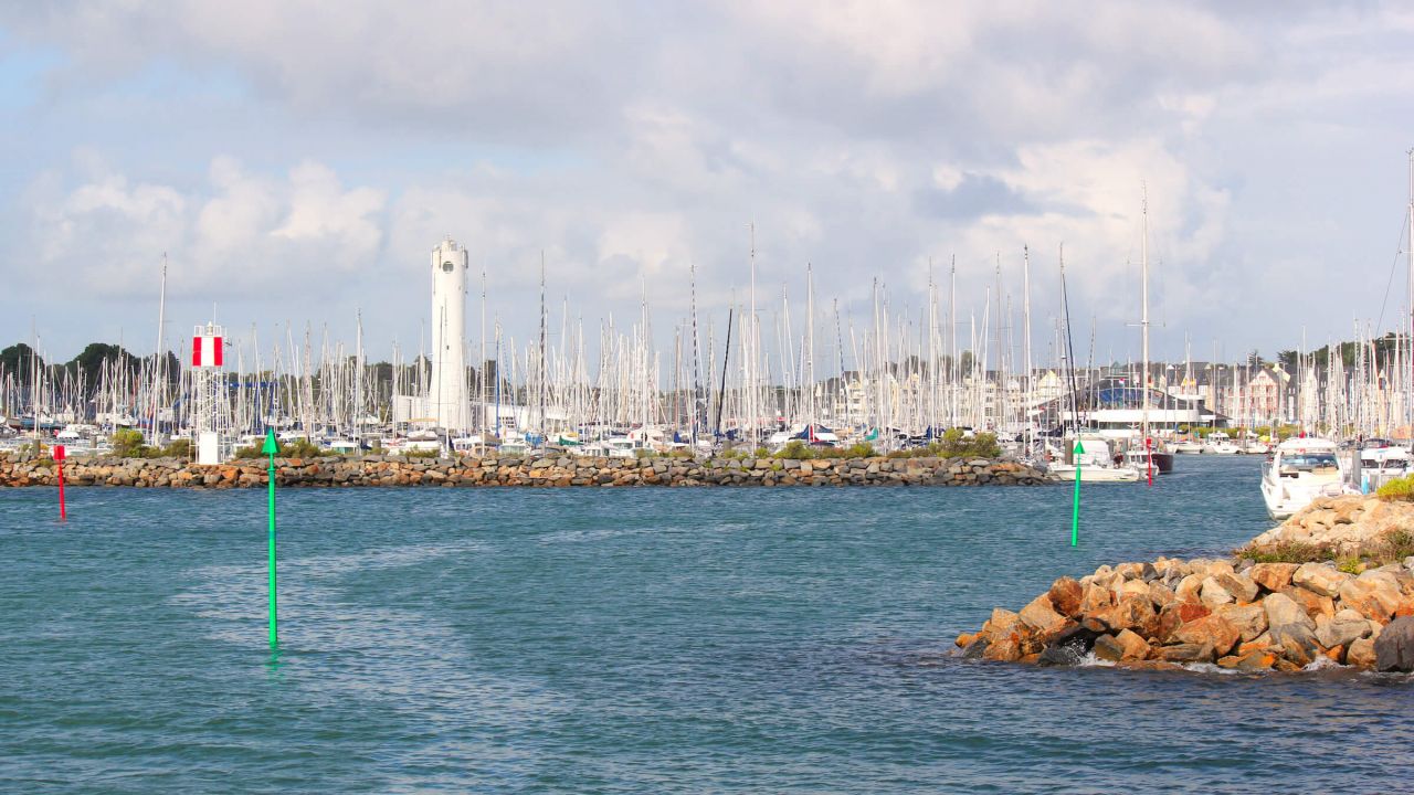 Une pause sur le port du Crouesty